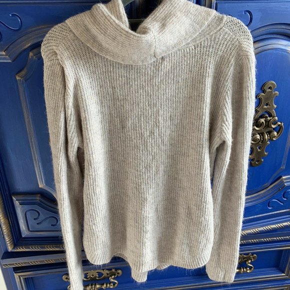 Tahari Cowl Neck Super Soft Sweater Oatmeal - Picture 4 of 4